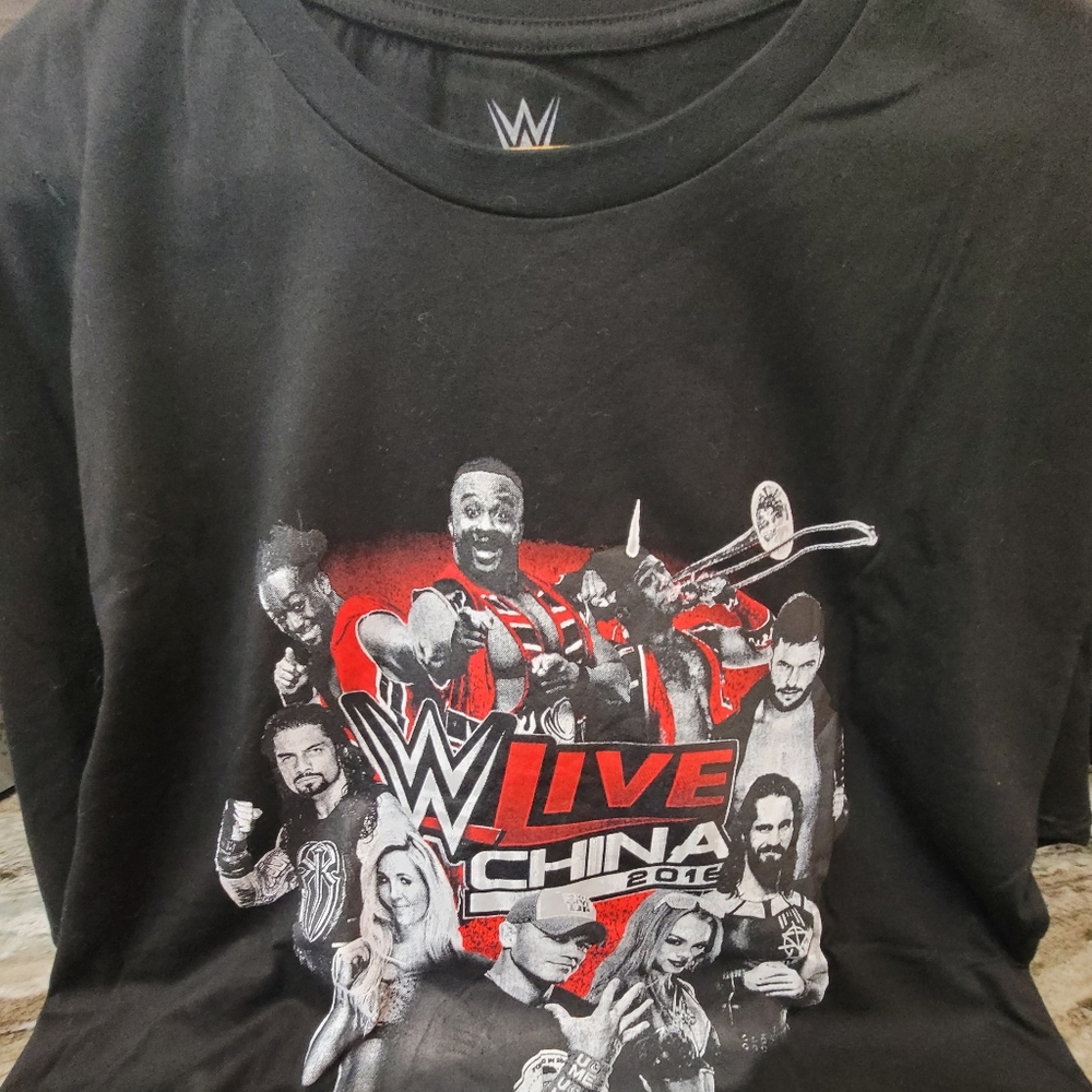 WwE ShanGhai China "I was There T- shirt "2016